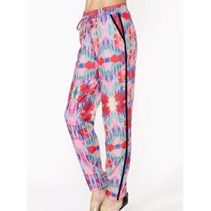 Nasty Gal High Waisted Multicolored Joggers Size S